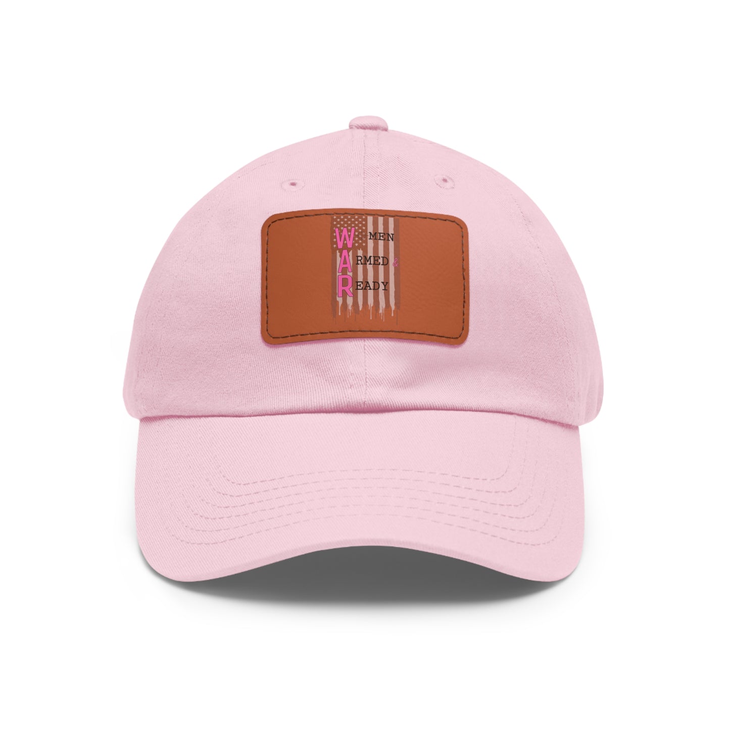 Women Armed & Ready Grey Flag with Leather Patch