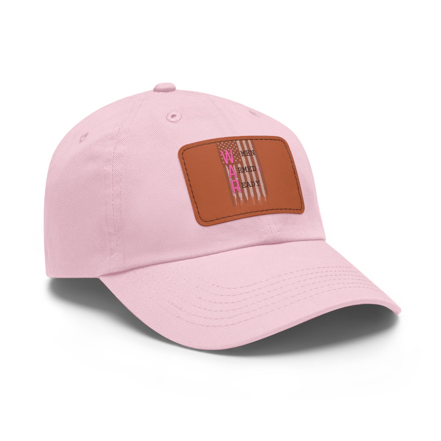 Women Armed & Ready Grey Flag with Leather Patch