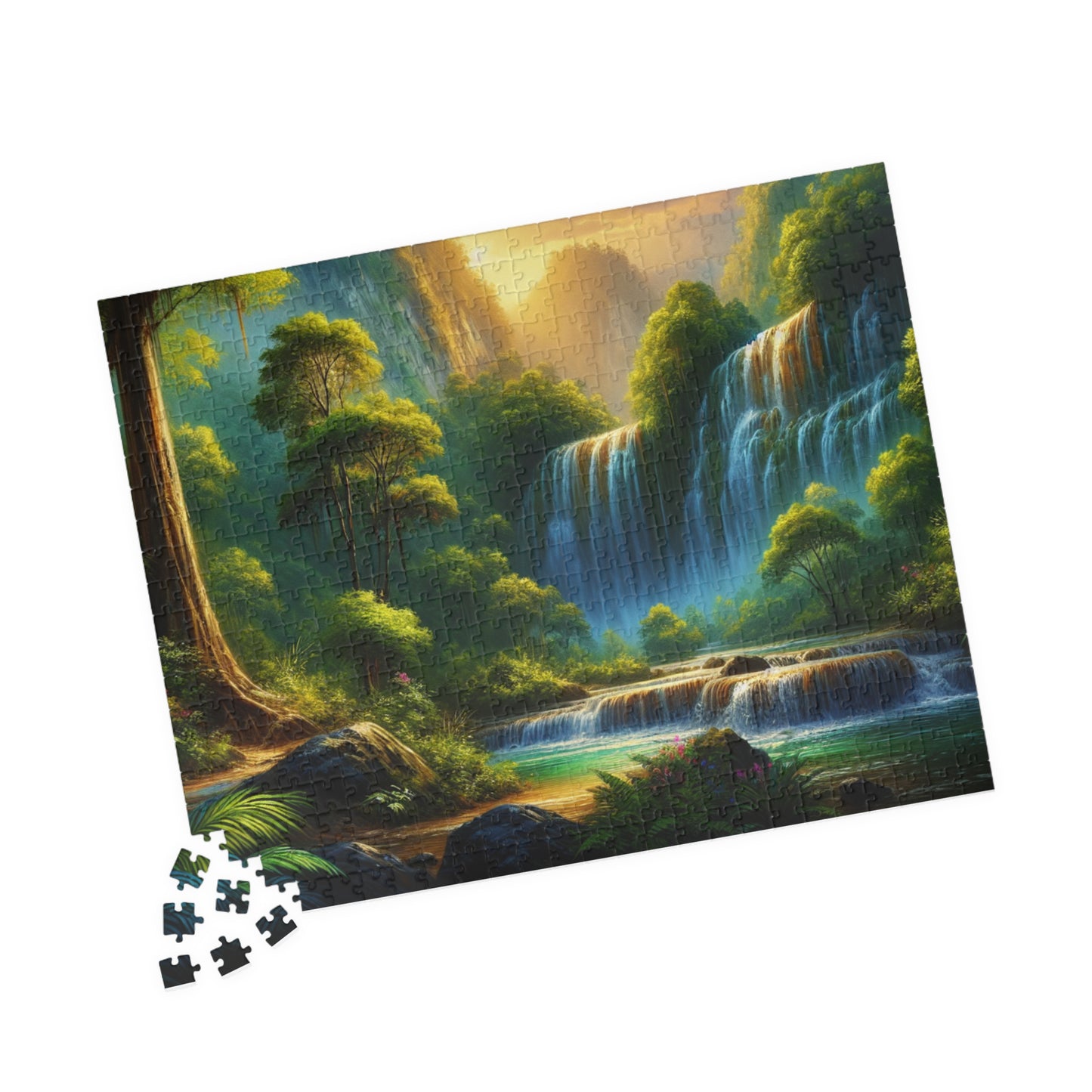 Nature Waterfall Jigsaw Puzzle - 110, 252, 520, 1014-piece
