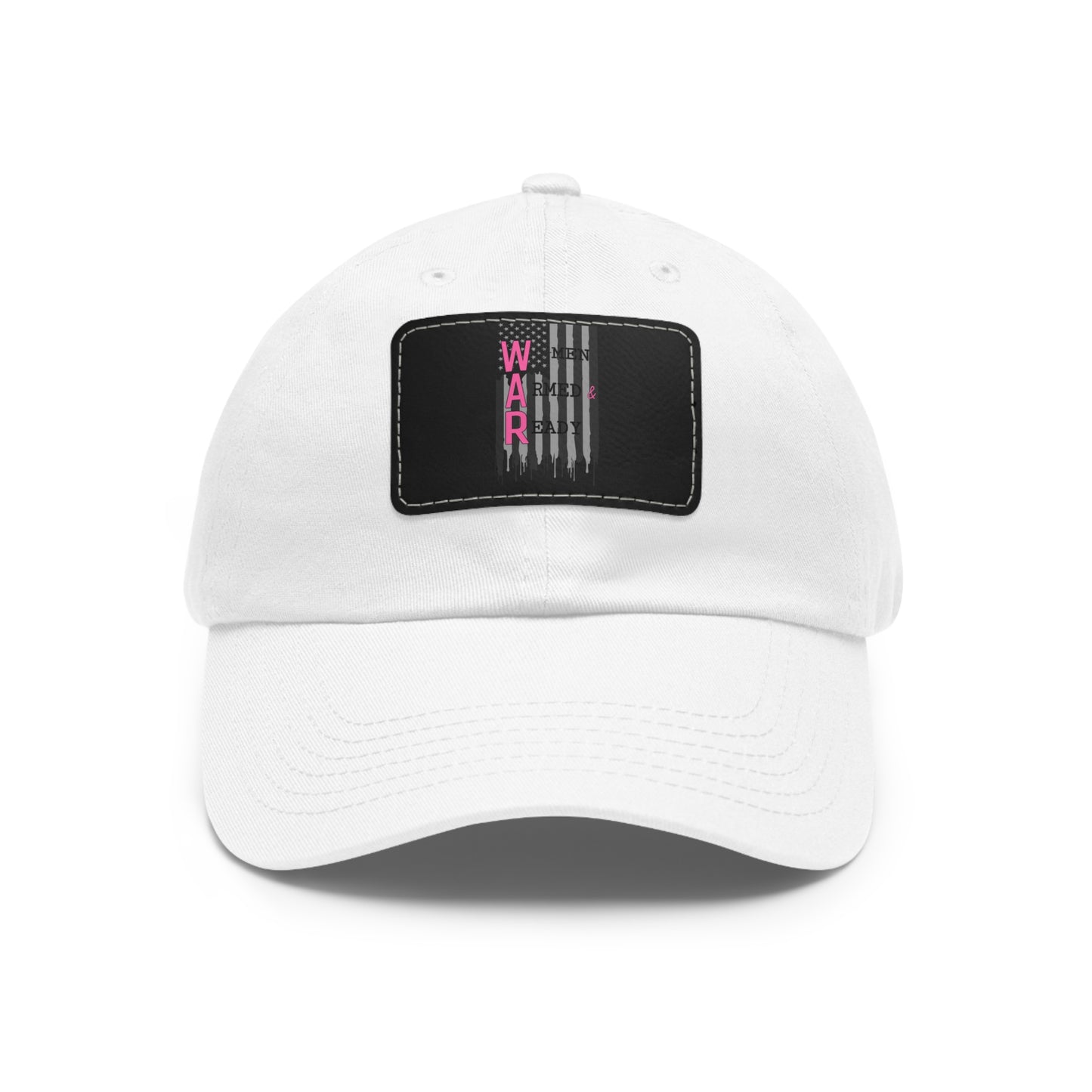 Women Armed & Ready Grey Flag with Leather Patch