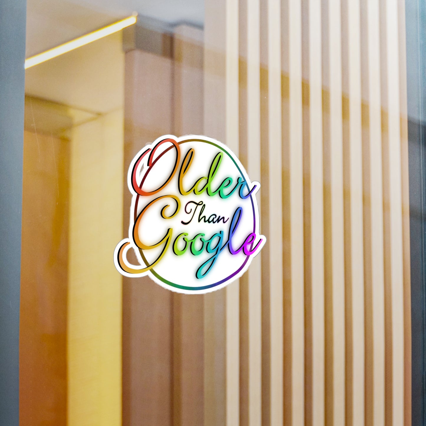 Older Than Google Colorful Kiss-Cut Vinyl Decal