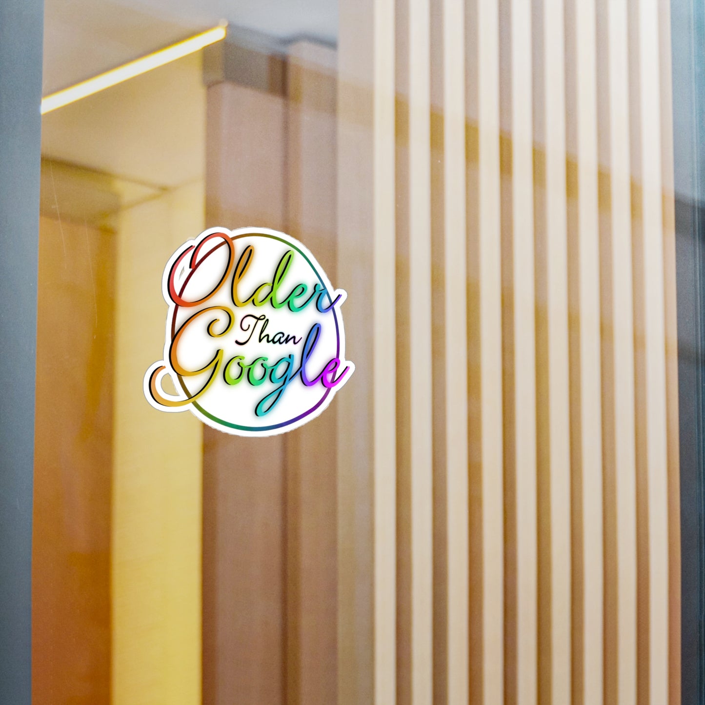 Older Than Google Colorful Kiss-Cut Vinyl Decal