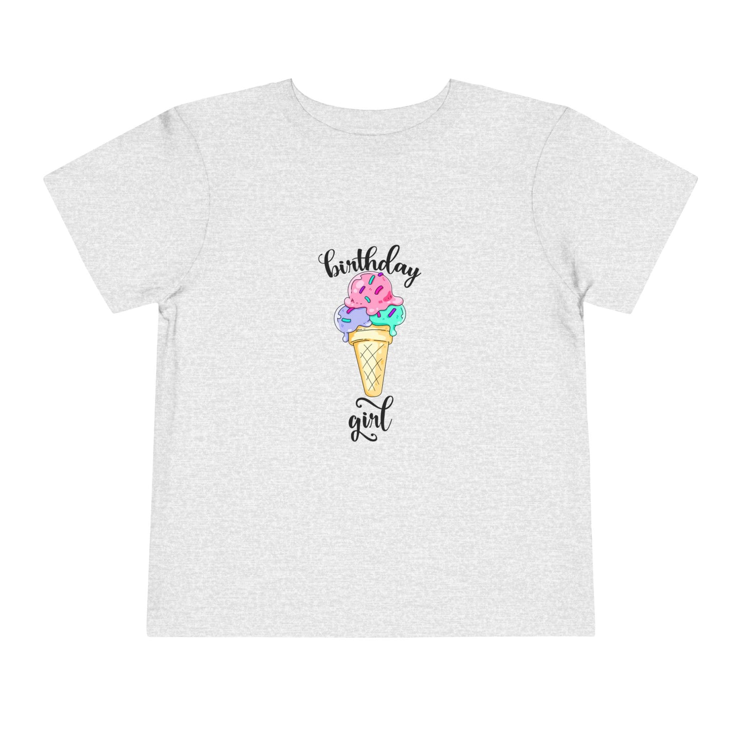 Toddler Short Sleeve Tee - Ice Cream Design
