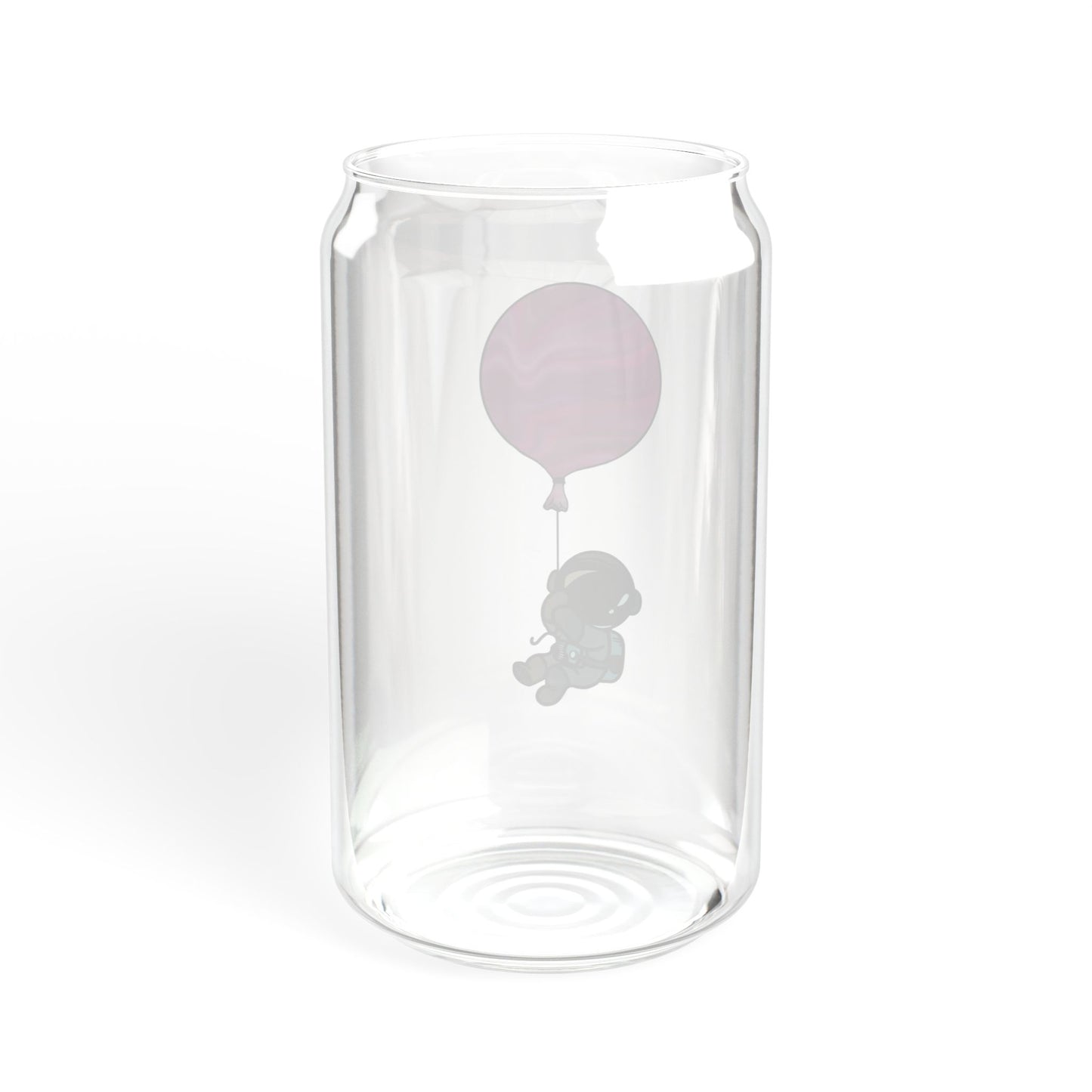 Astronaut Sipper Glass - 16oz with Bamboo Lid & Straw