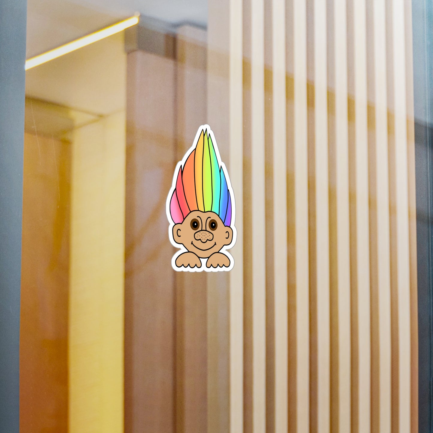 Rainbow Troll Vinyl Decal