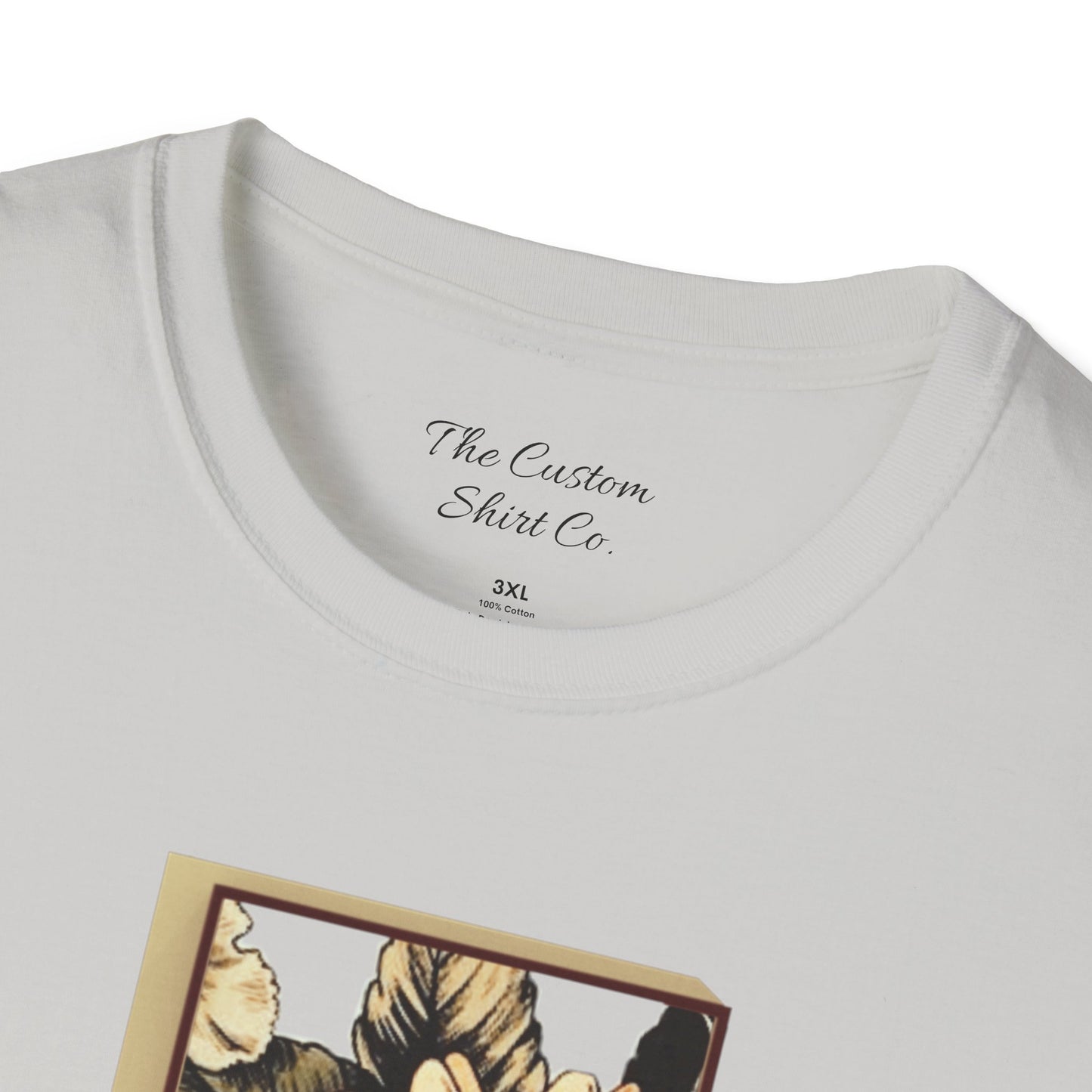 custom vintage flower shirt grey gray neck
