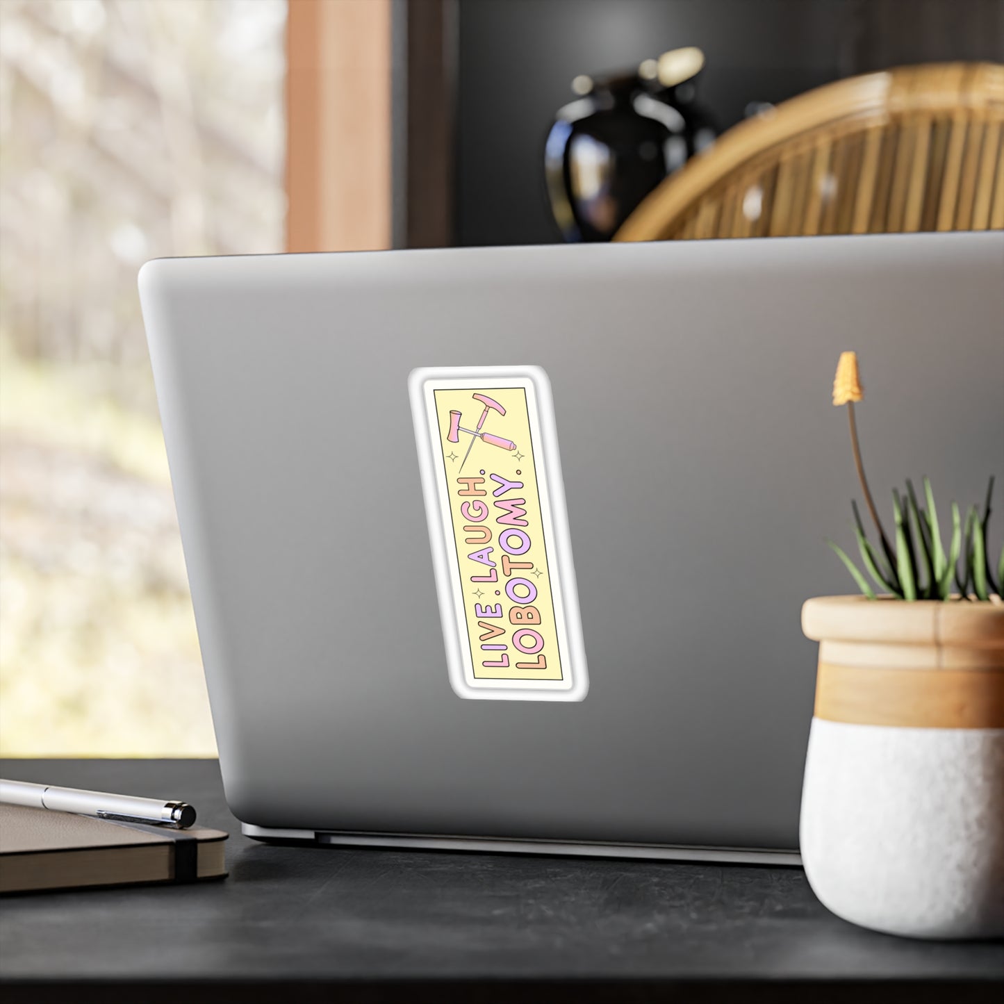 'Live Laugh Lobotomy' Vinyl Kiss-Cut Sticker