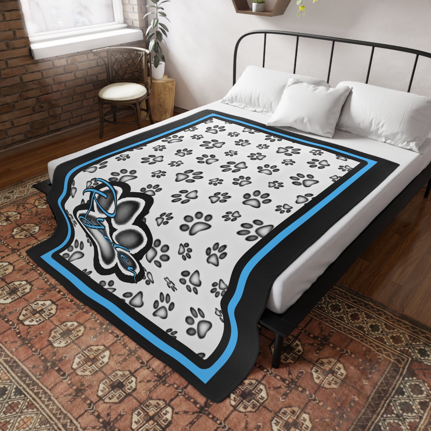 Ryder Plush Fleece Dog Blanket