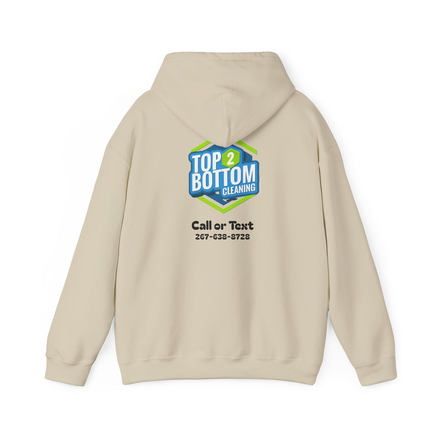 Top 2 Bottom Cleaning Hooded Sweatshirt