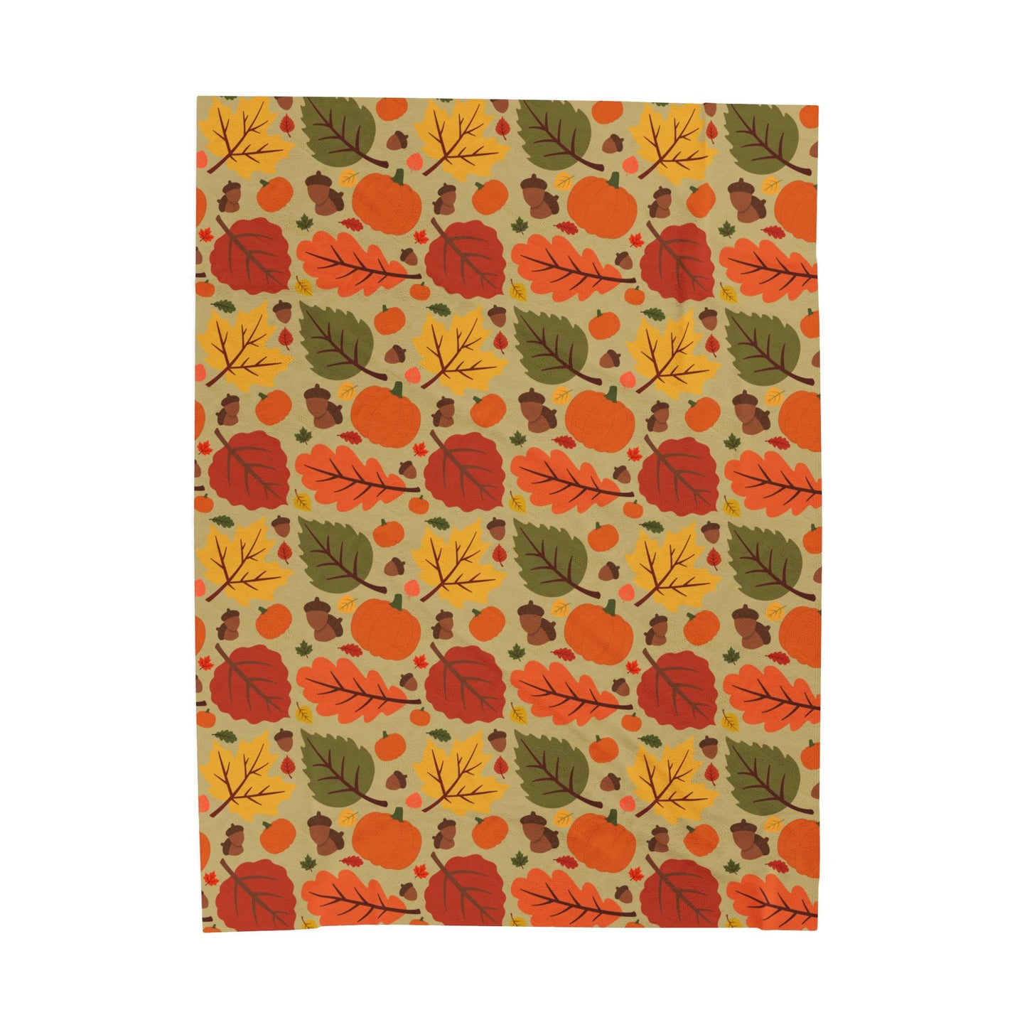 Autumn Harvest Velveteen Plush Blanket