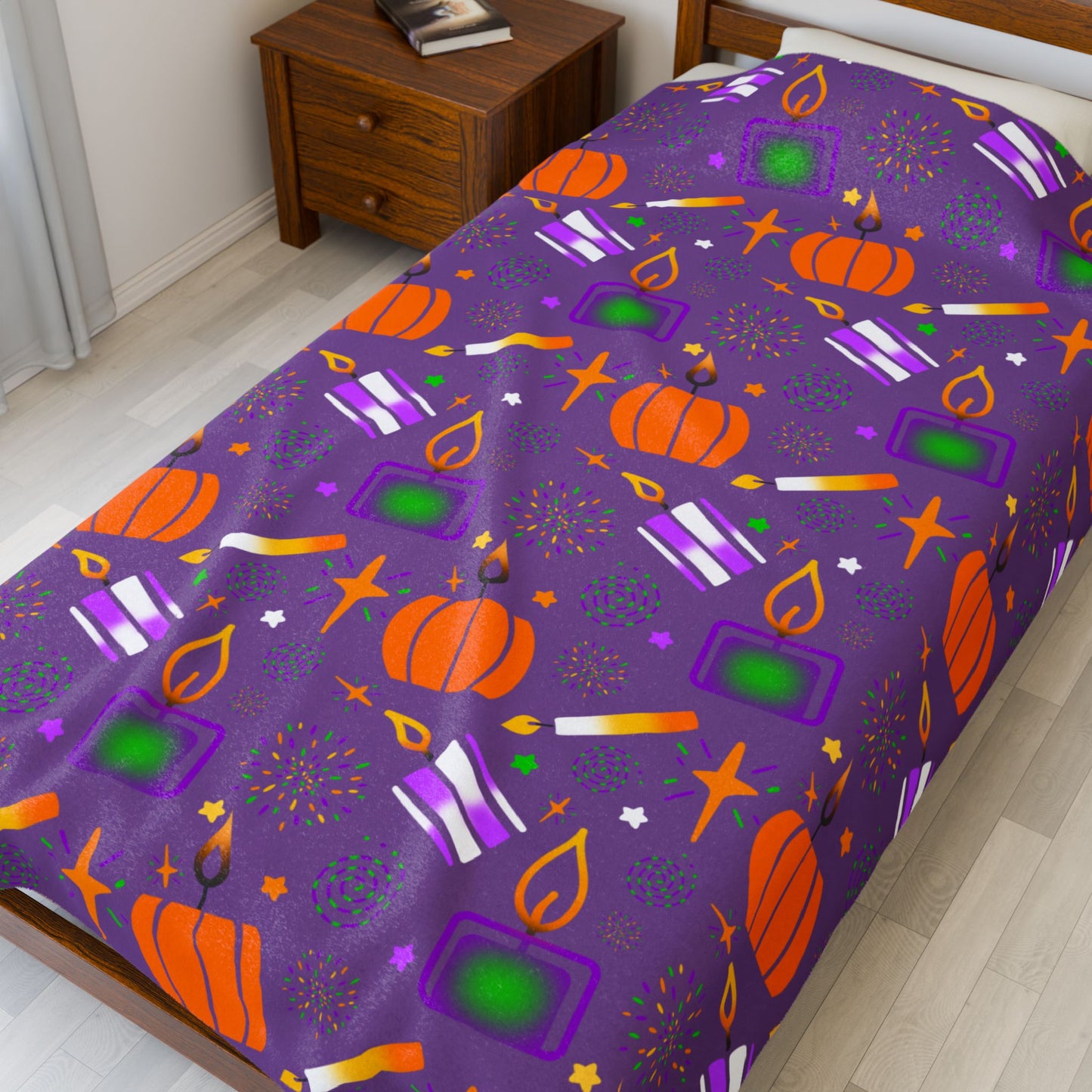 Halloween Velveteen Plush Blanket
