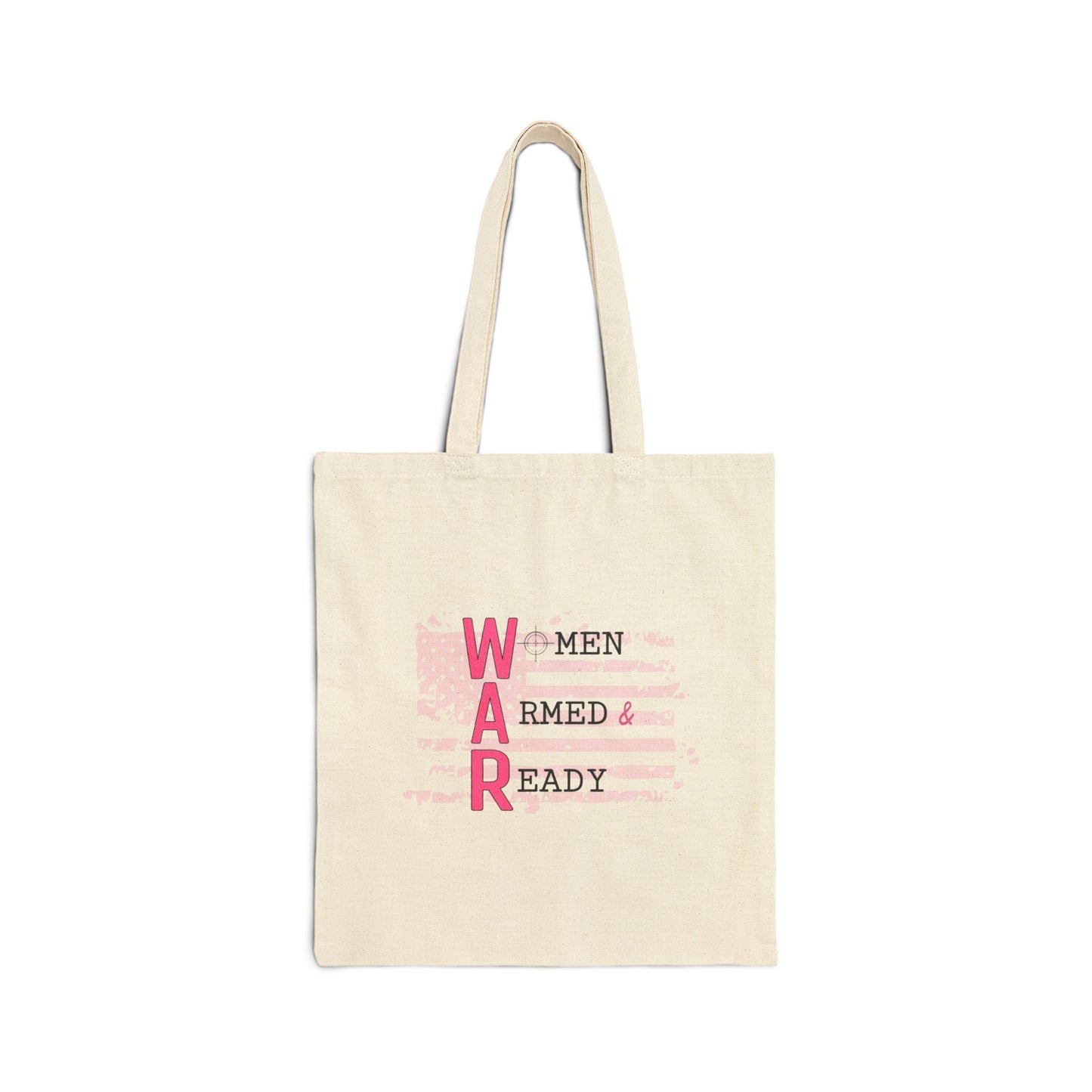 Women Armed & Ready Cotton Canvas Tote Bag