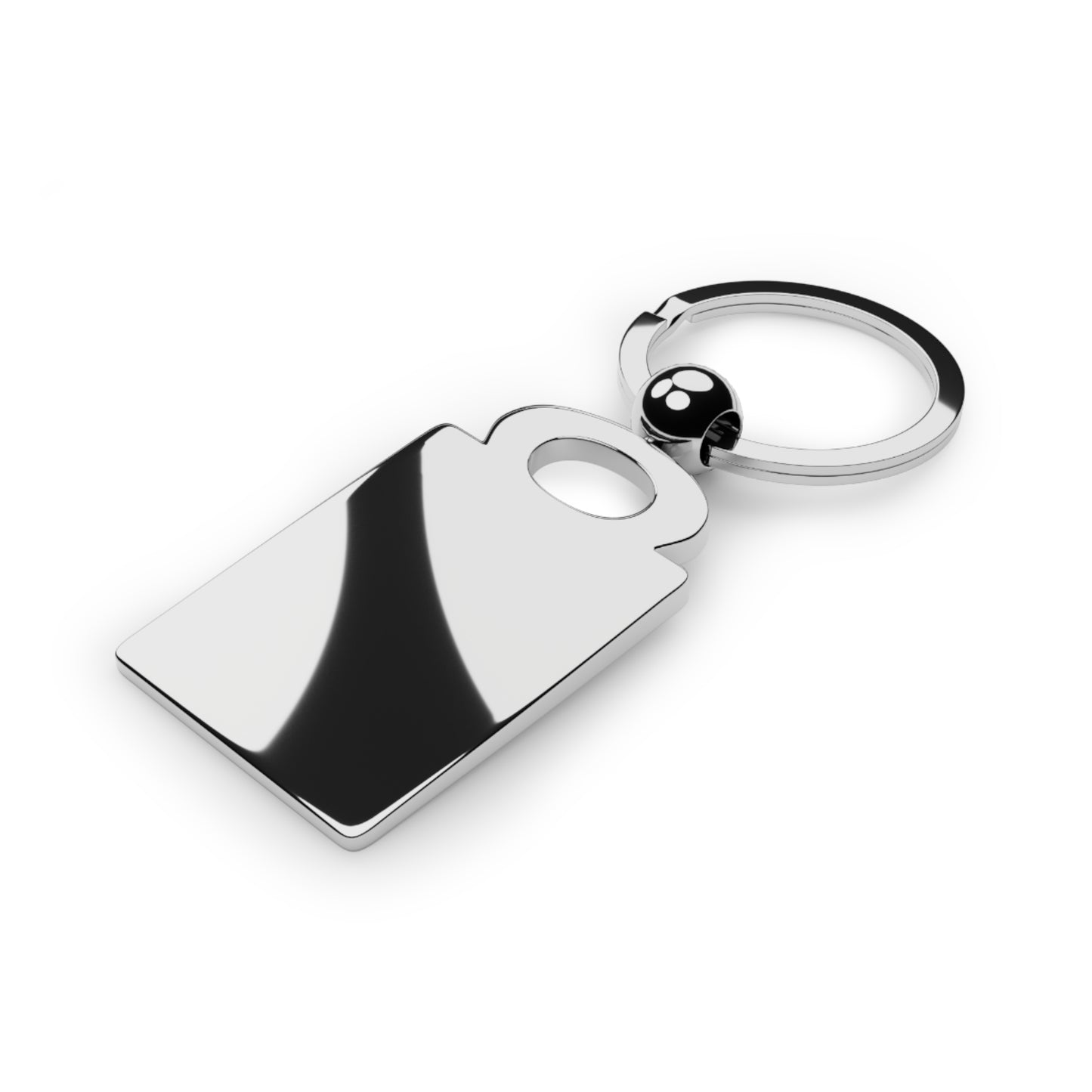 W.AR. Grey Dog Tag Style Keyring