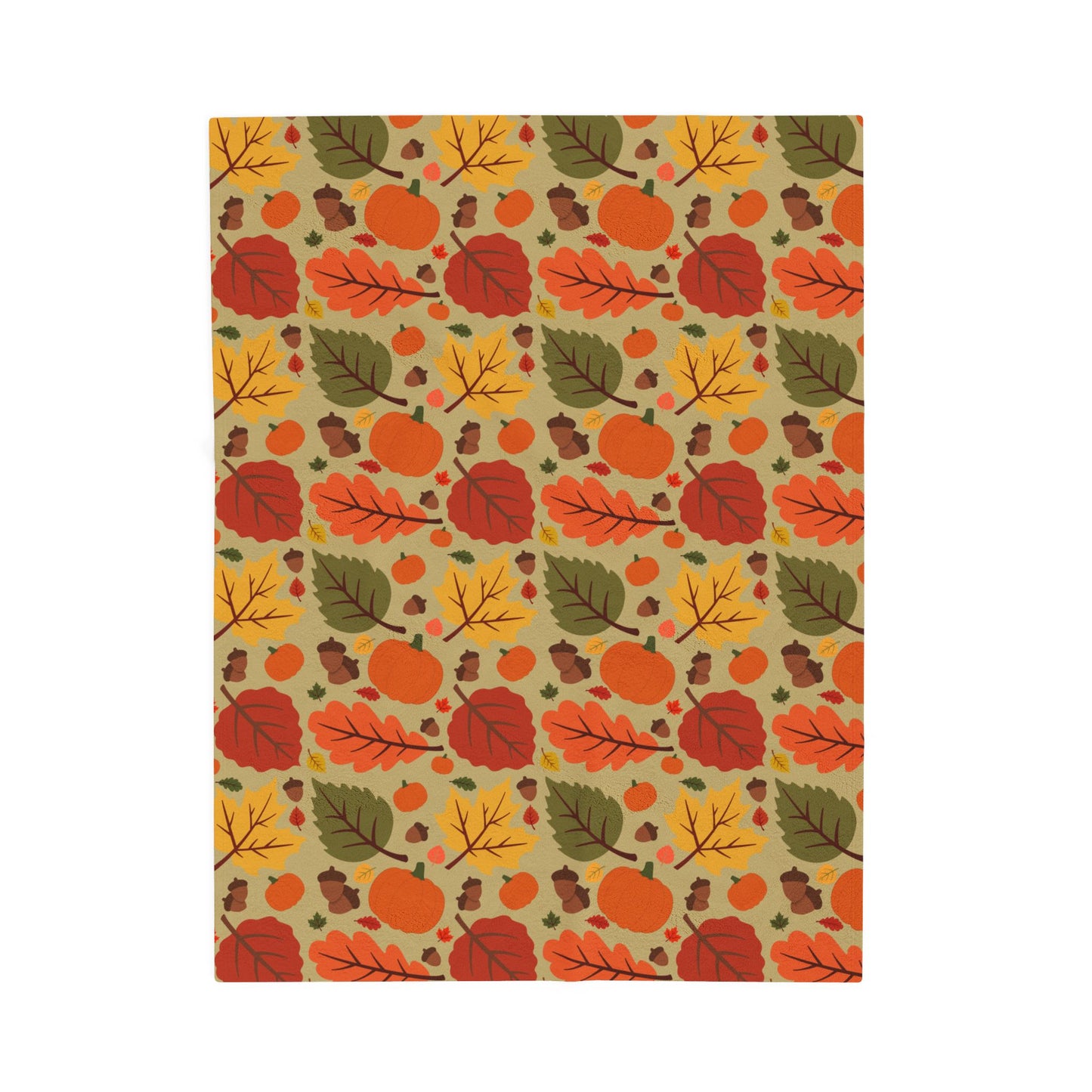 Autumn Harvest Velveteen Plush Blanket