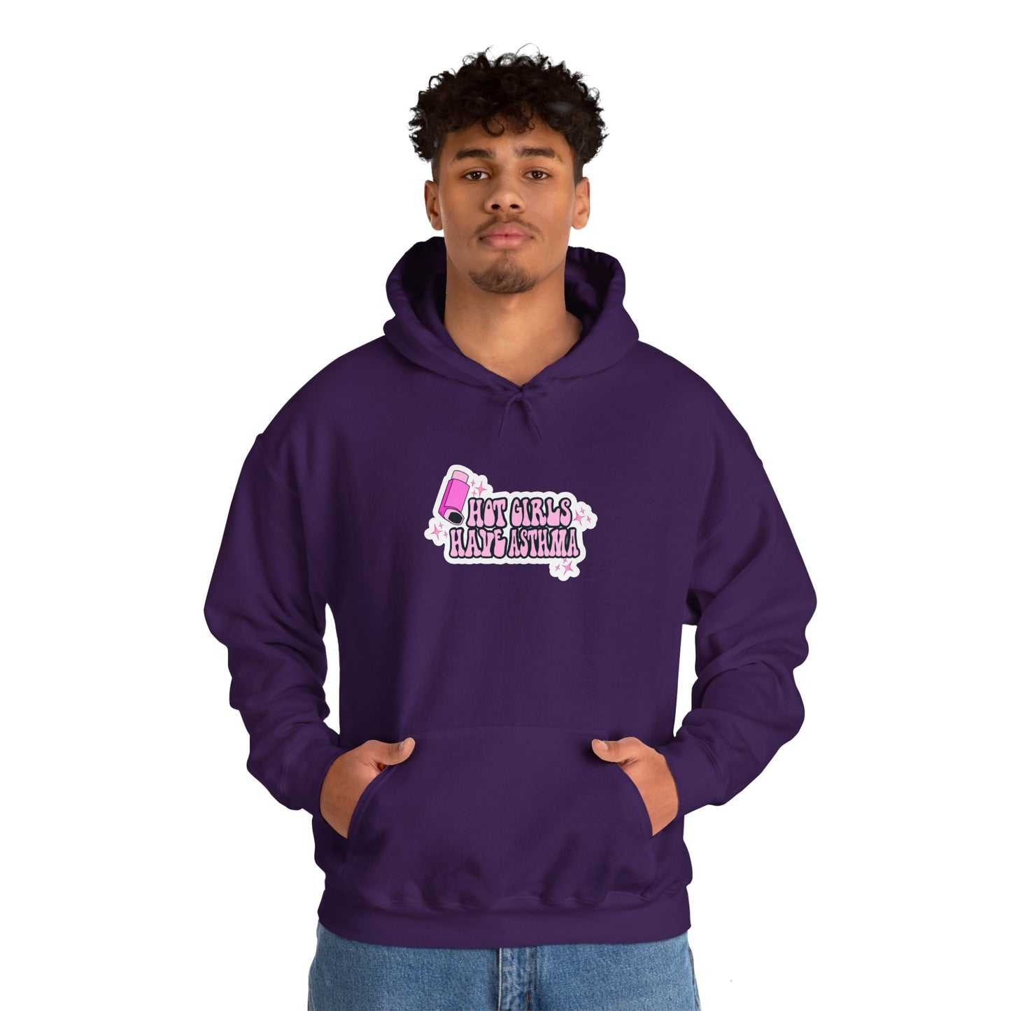 Hot Girls Have Asthma Hooded Sweatshirt