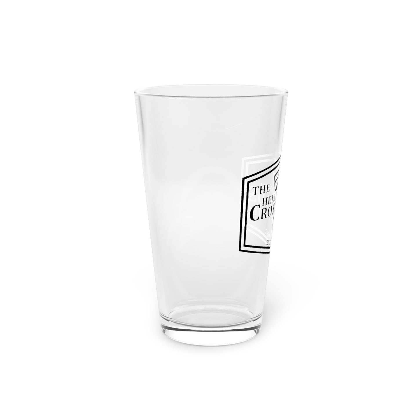 Hellertown Crossroads Hotel 16oz Pint Glass – Vintage Barware for Celebrations