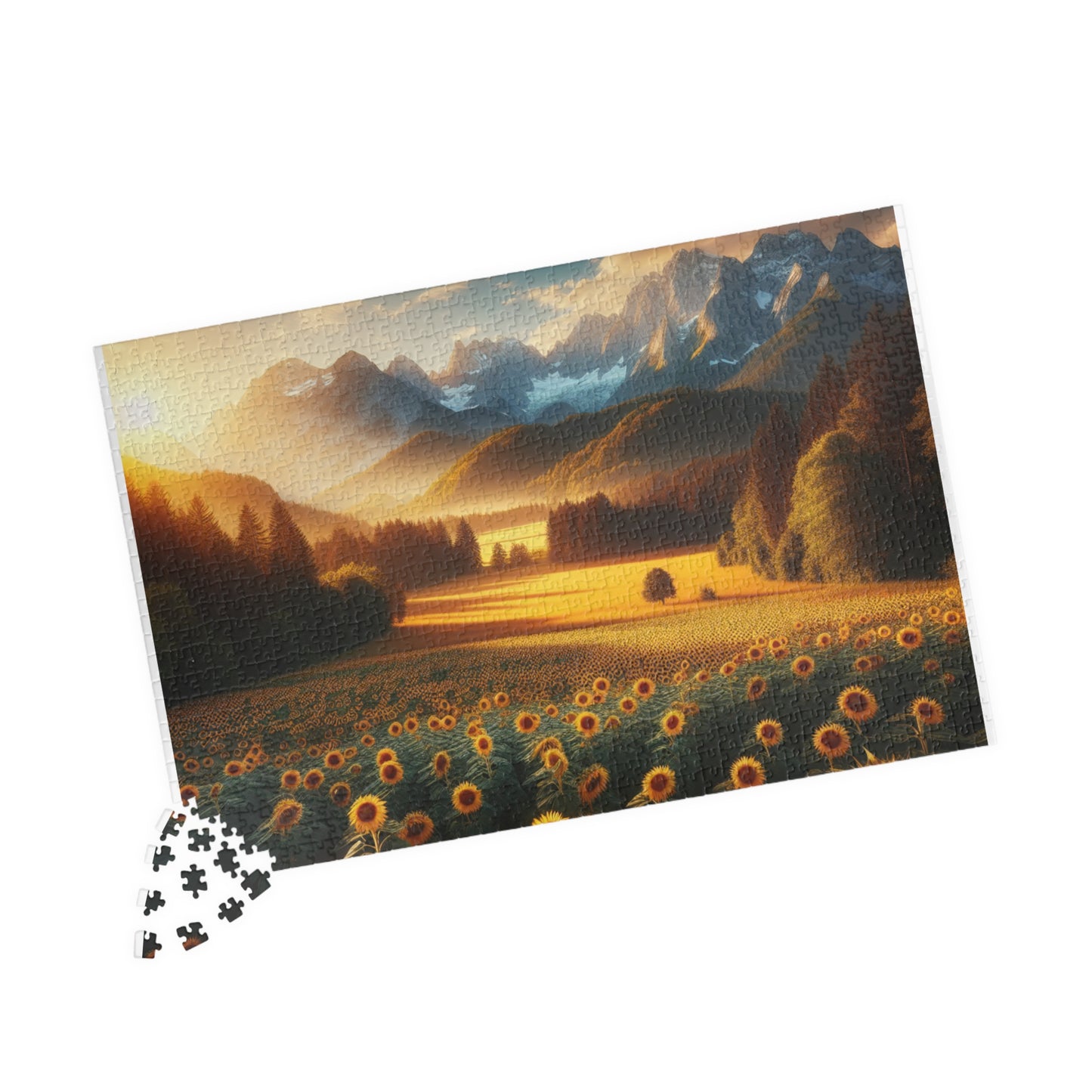 Sunset Valley Landscape Puzzle - 110, 252, 520, 1014-Piece Options