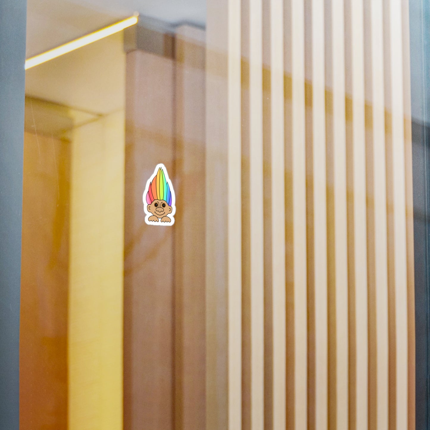 Rainbow Troll Vinyl Decal