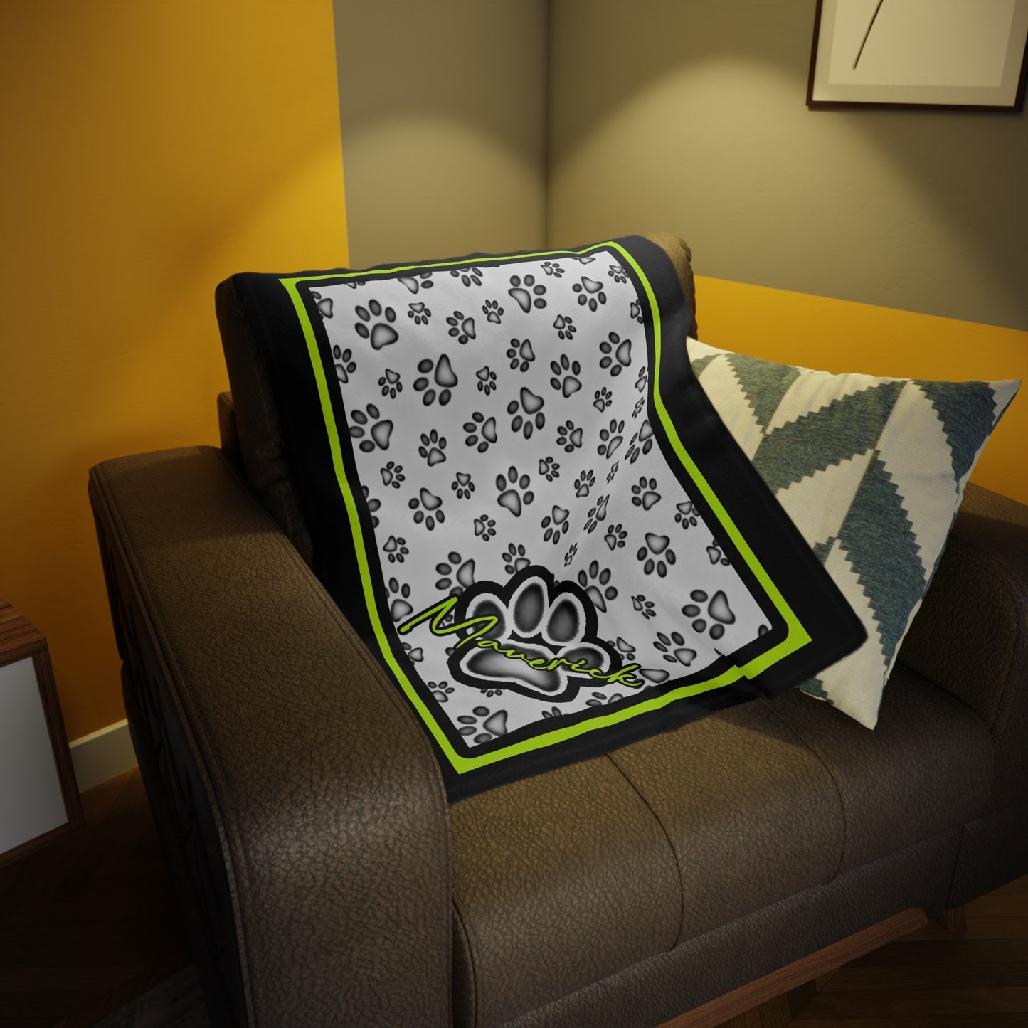 Maverick Plush Fleece Dog Blanket