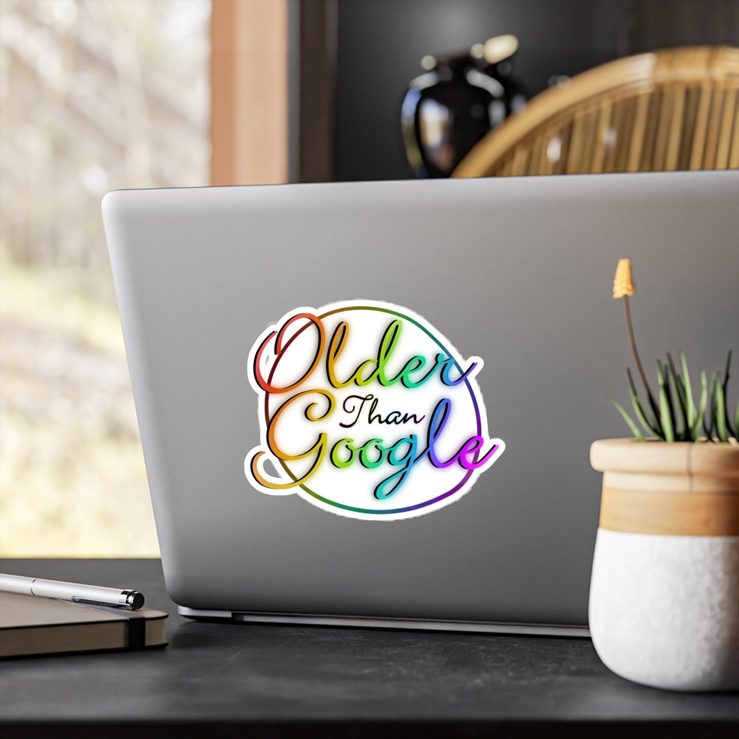 Older Than Google Colorful Kiss-Cut Vinyl Decal