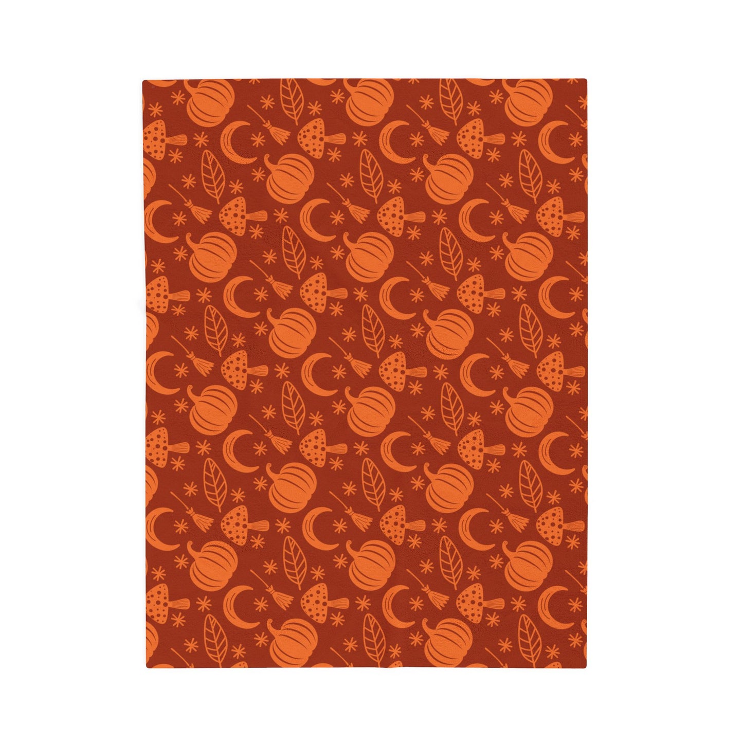 Pumpkin Pattern Fall Velveteen Plush Blanket