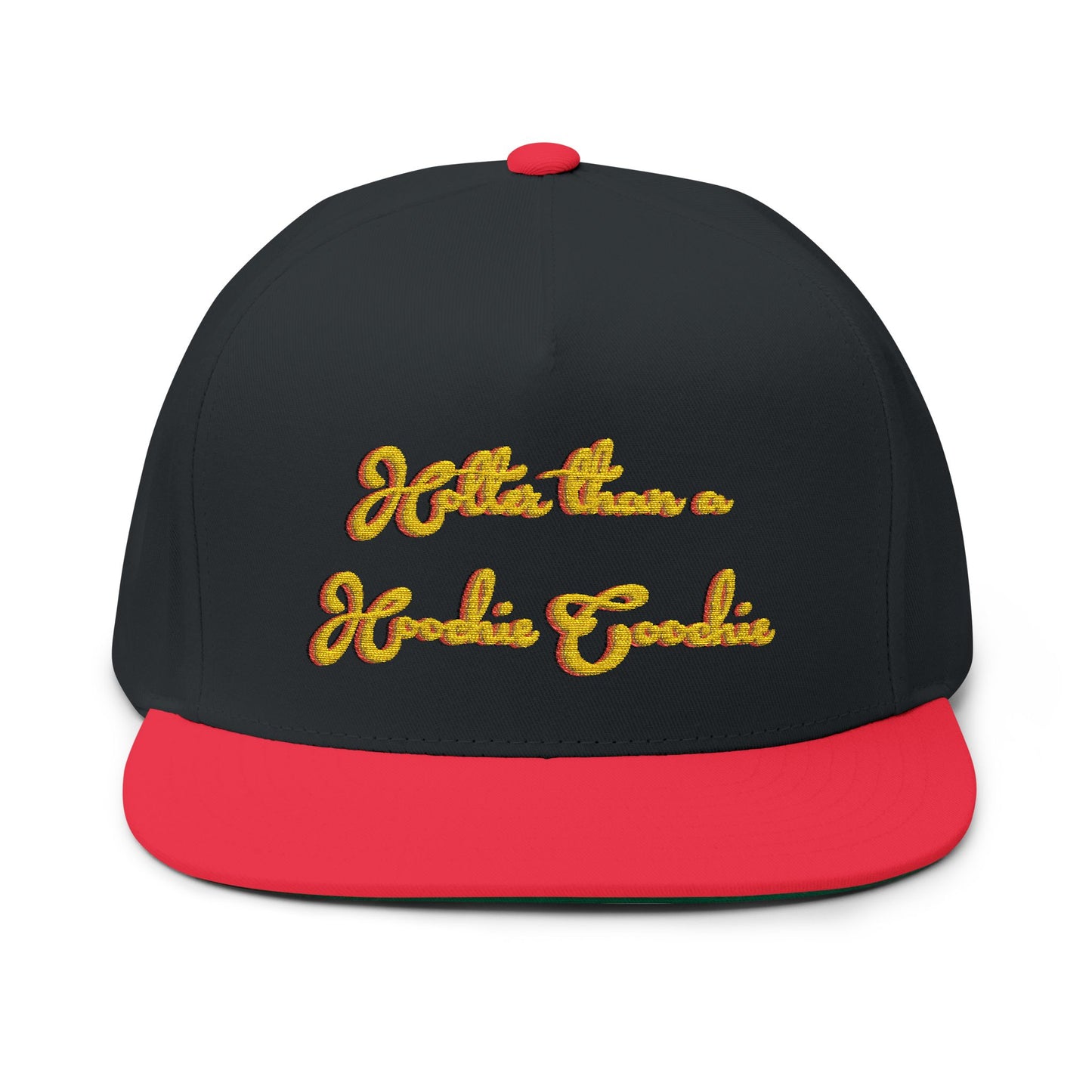 Embroidered Flat Bill Cap - Hotter Than A