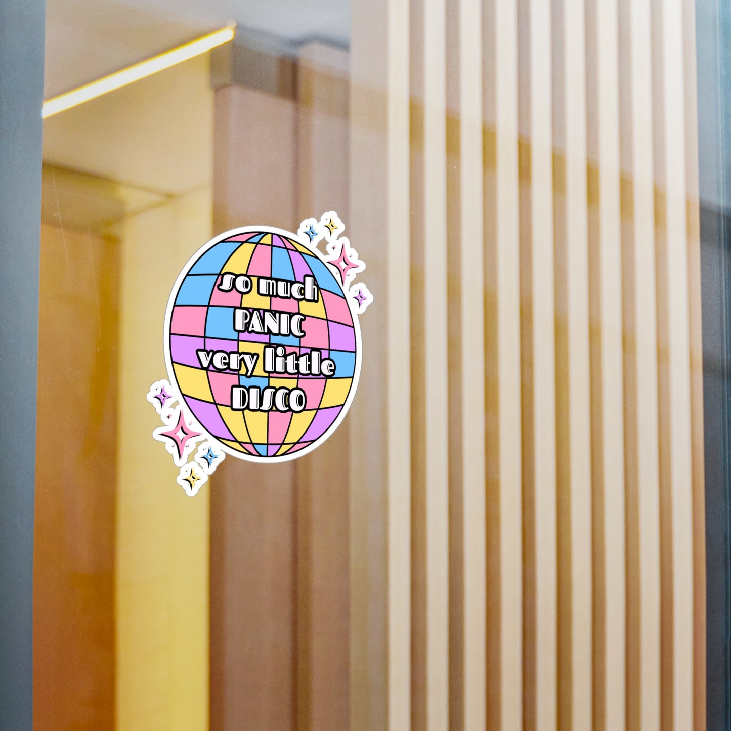 So Much Panic, Very Little Disco Vinyl Decal