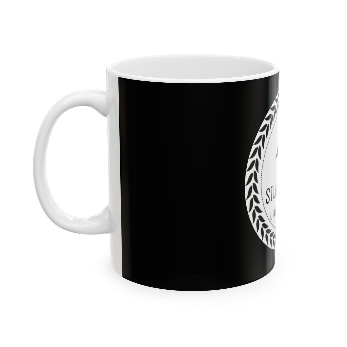 Silly Goose University Black Ceramic Mug 11oz