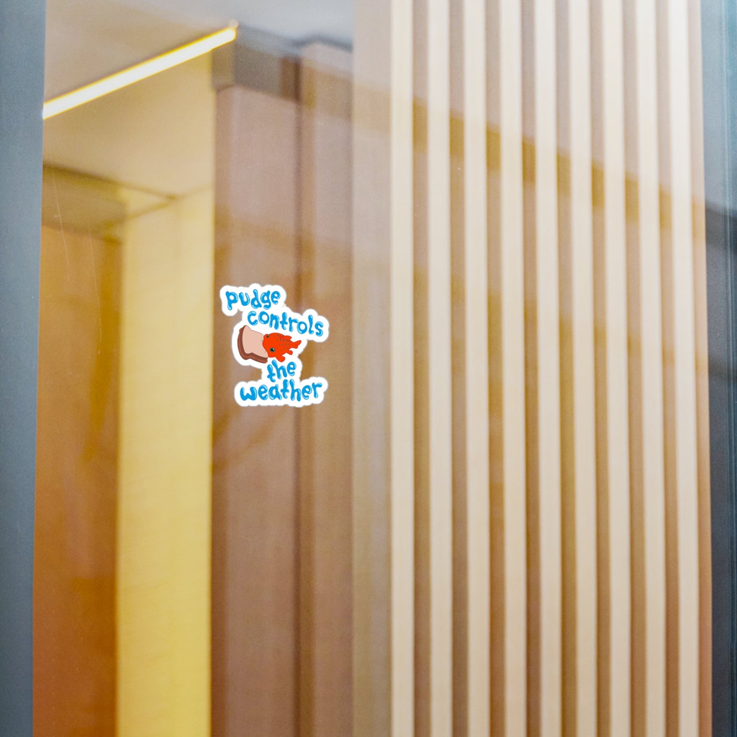 Pudge Controls the Weather - Lilo & Stich - Kiss-Cut Vinyl Sticker