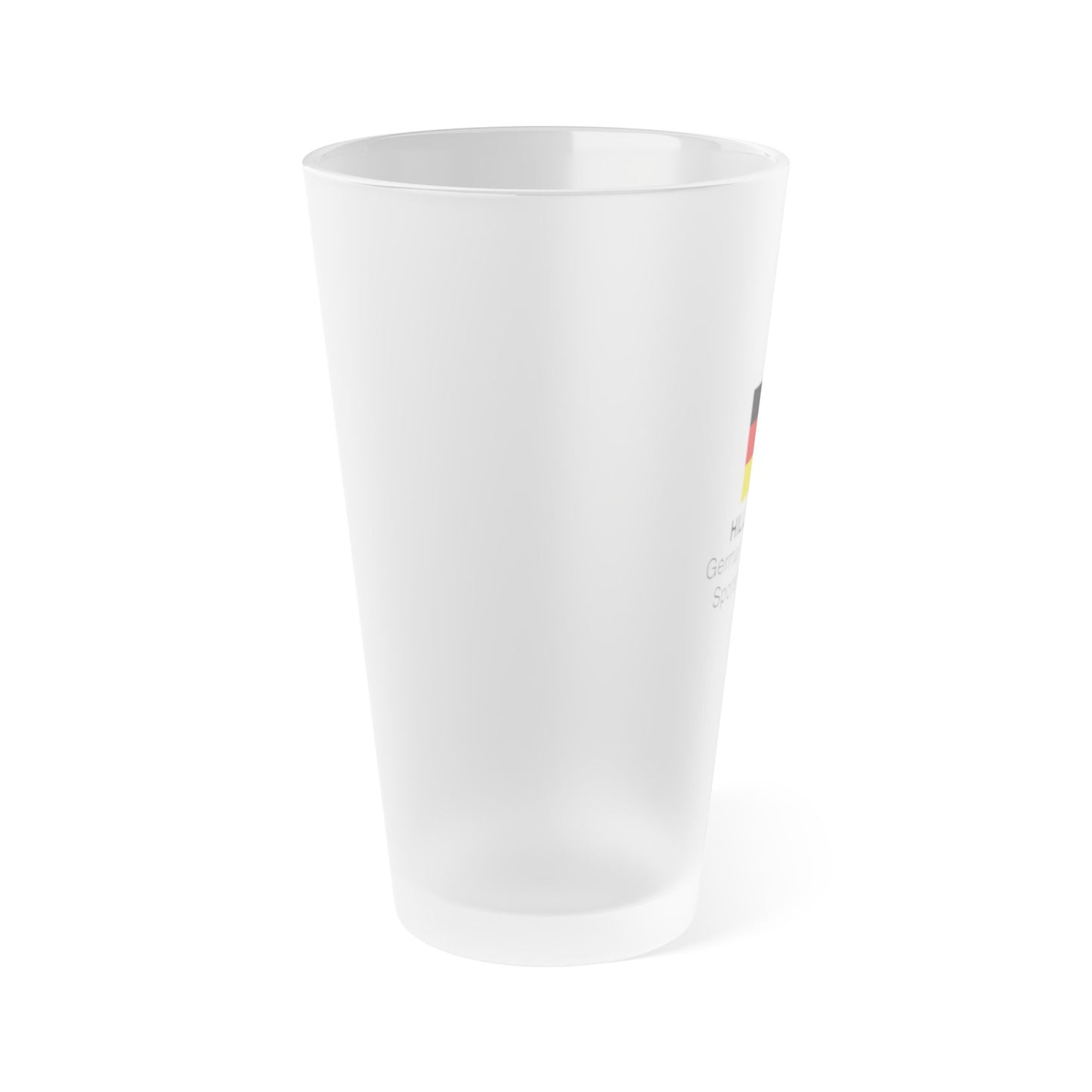 Frosted Pint Glass Hilltown German Hungarian Club