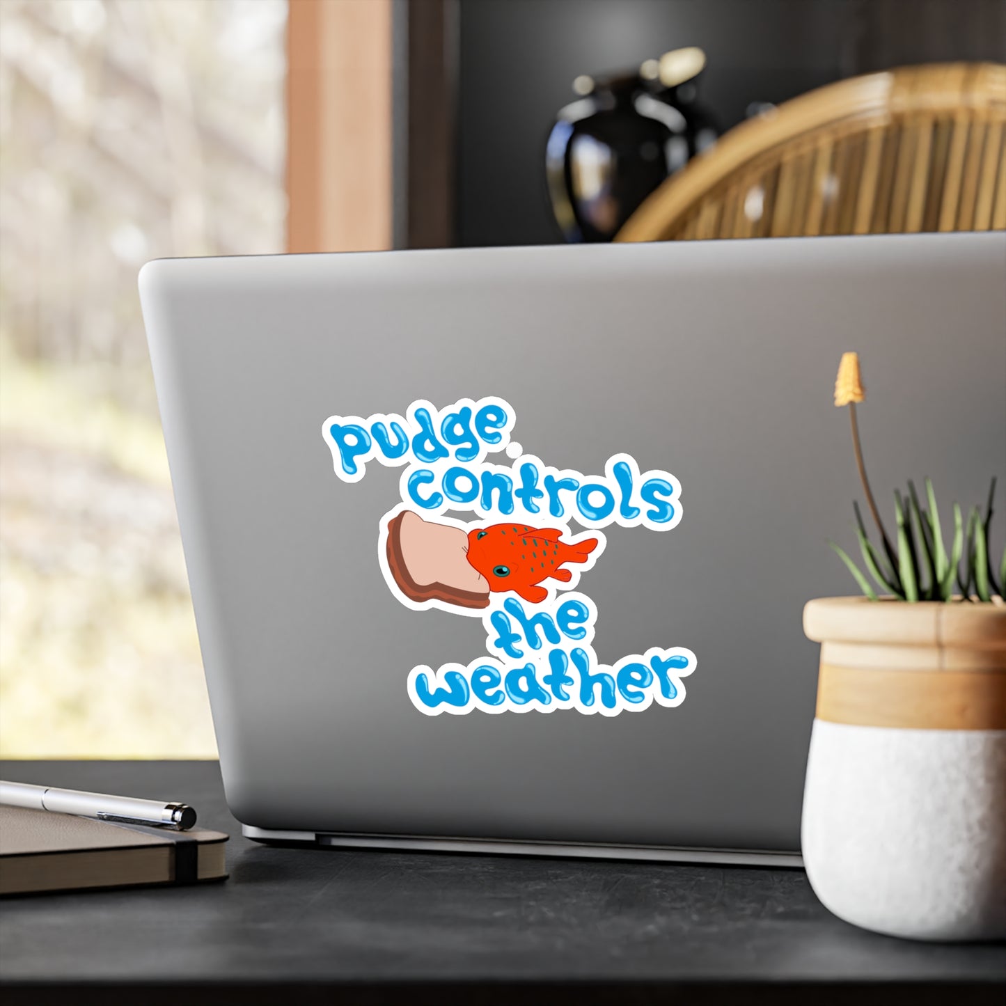 Pudge Controls the Weather - Lilo & Stich - Kiss-Cut Vinyl Sticker
