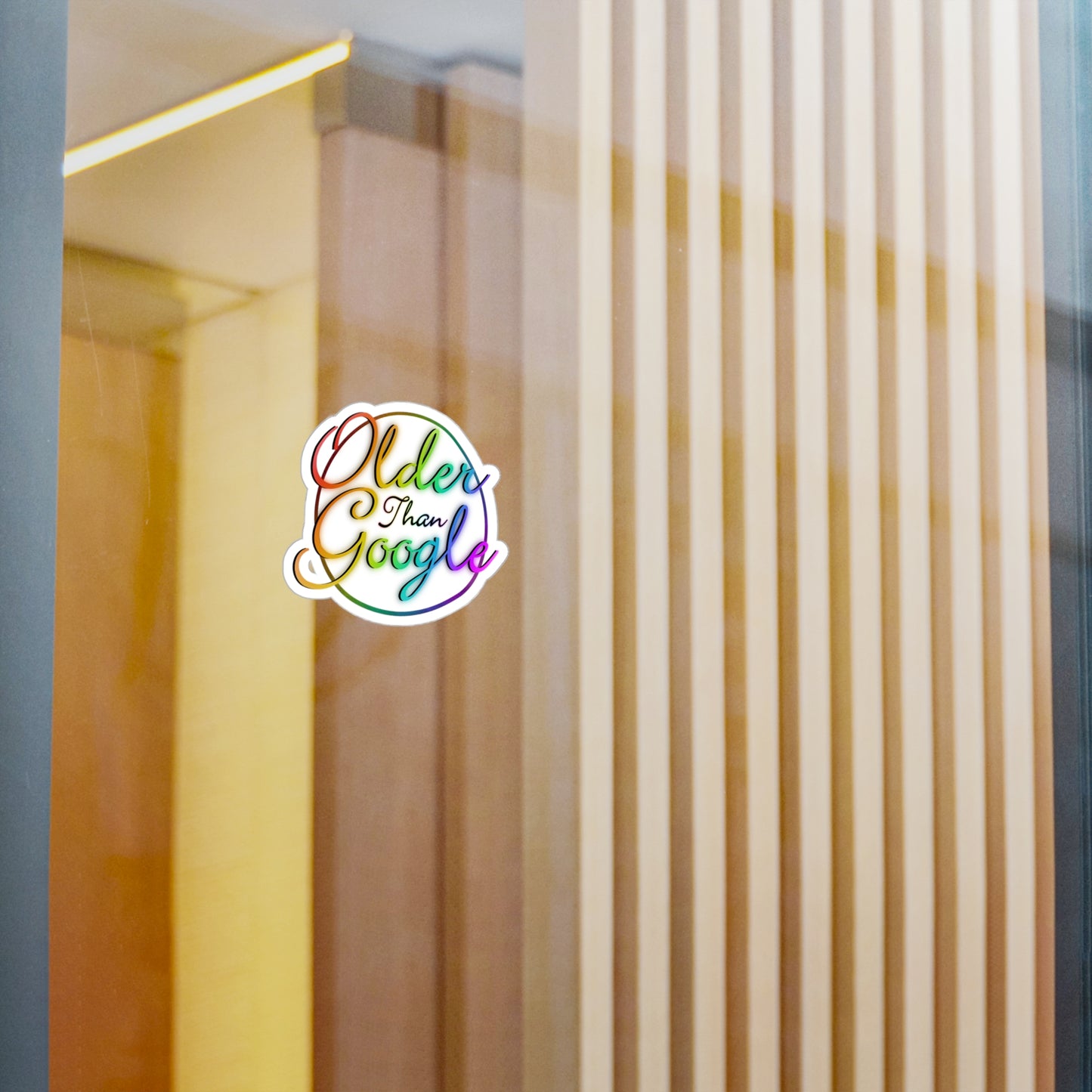 Older Than Google Colorful Kiss-Cut Vinyl Decal