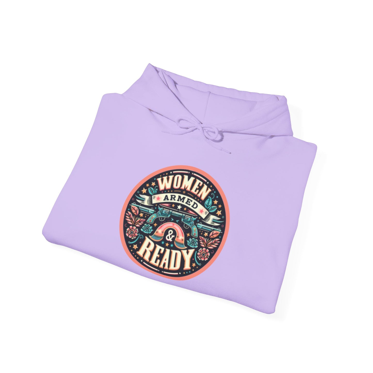 Women Armed & Ready Digital Design Hooded Sweatshirt