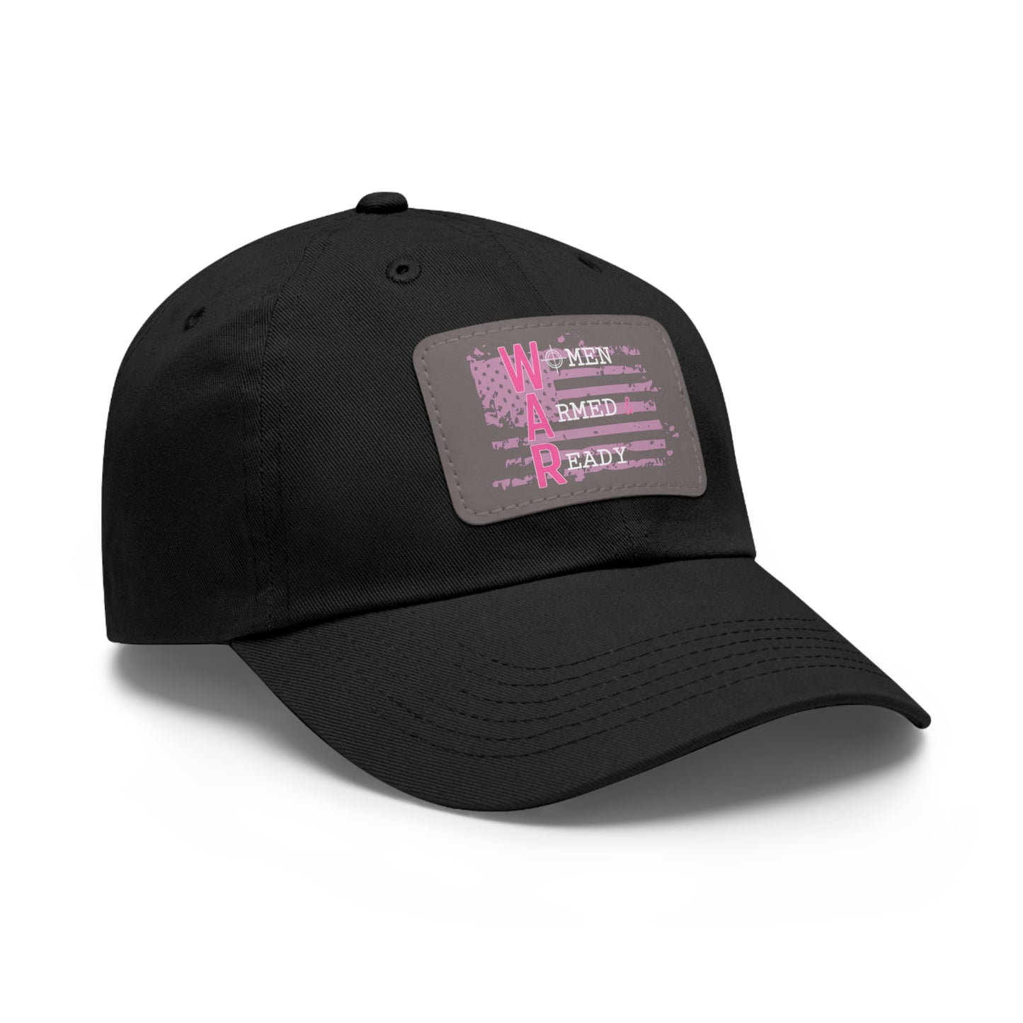 Women Armed & Ready Pink Flag With Leather Patch