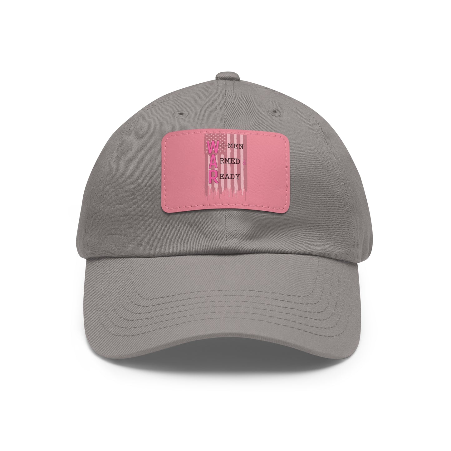 Women Armed & Ready Grey Flag with Leather Patch