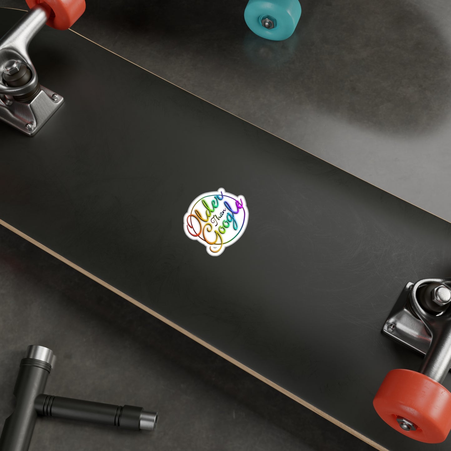 Older Than Google Colorful Kiss-Cut Vinyl Decal