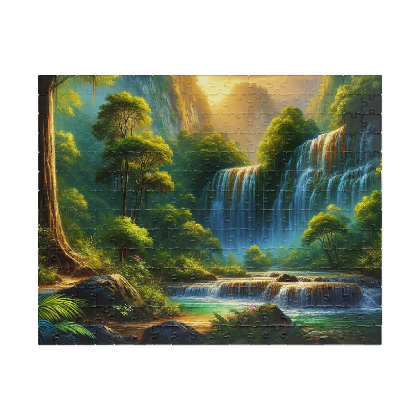 Nature Waterfall Jigsaw Puzzle - 110, 252, 520, 1014-piece