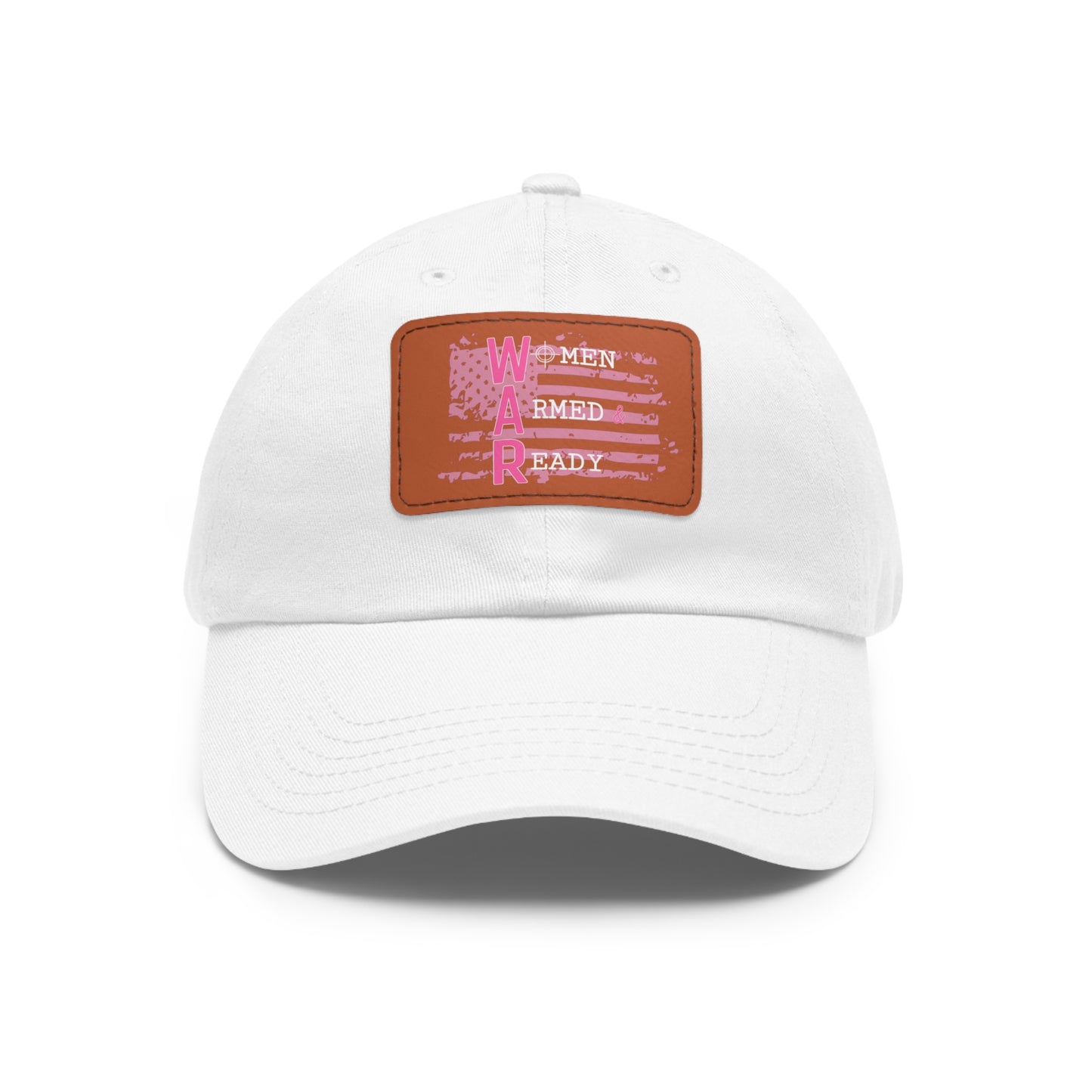 Women Armed & Ready Pink Flag With Leather Patch