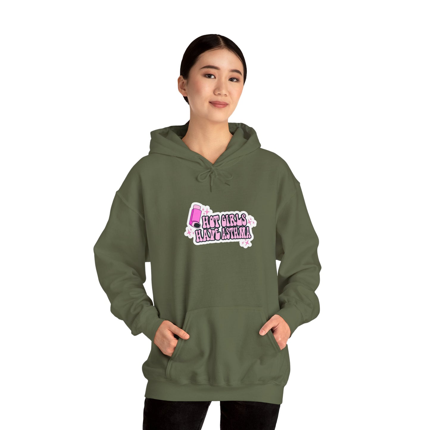 Hot Girls Have Asthma Hooded Sweatshirt