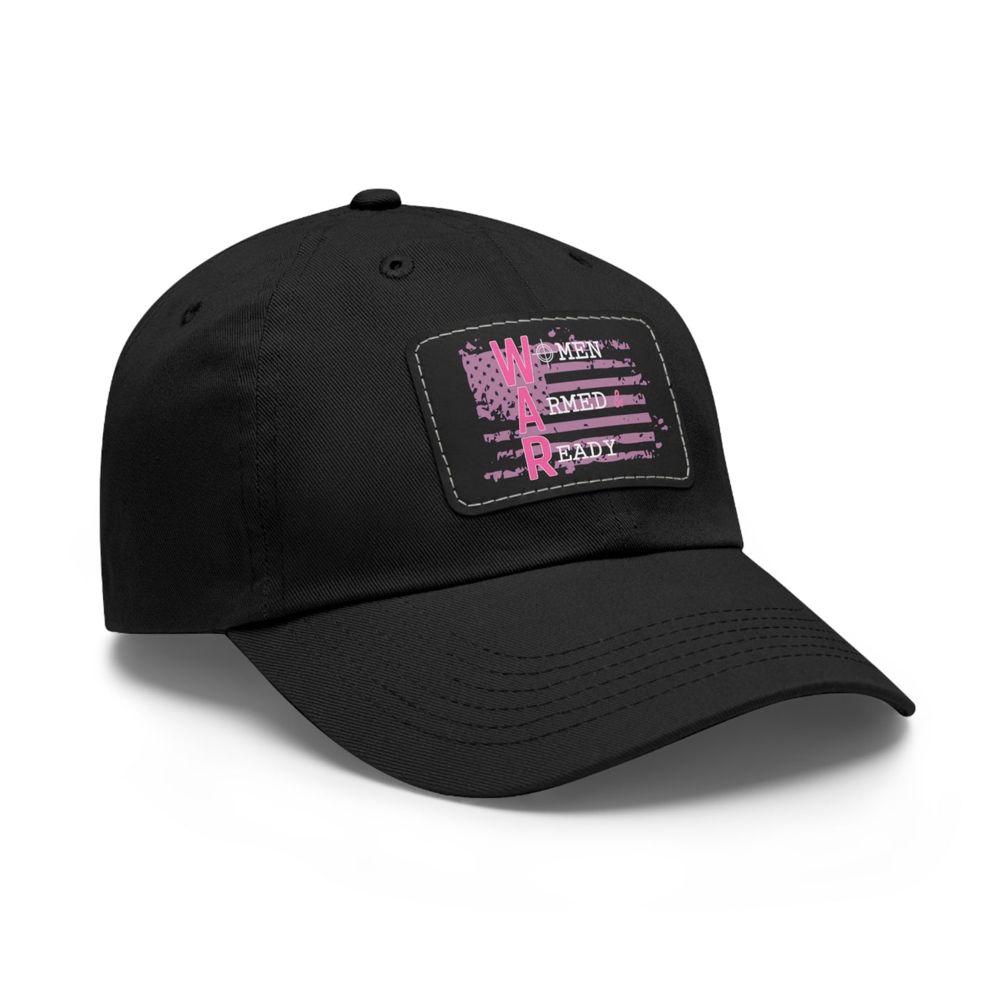 Women Armed & Ready Pink Flag With Leather Patch