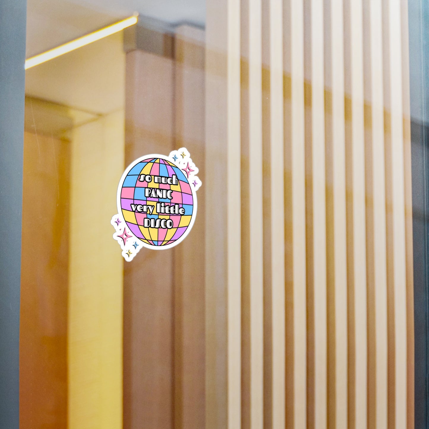 So Much Panic, Very Little Disco Vinyl Decal