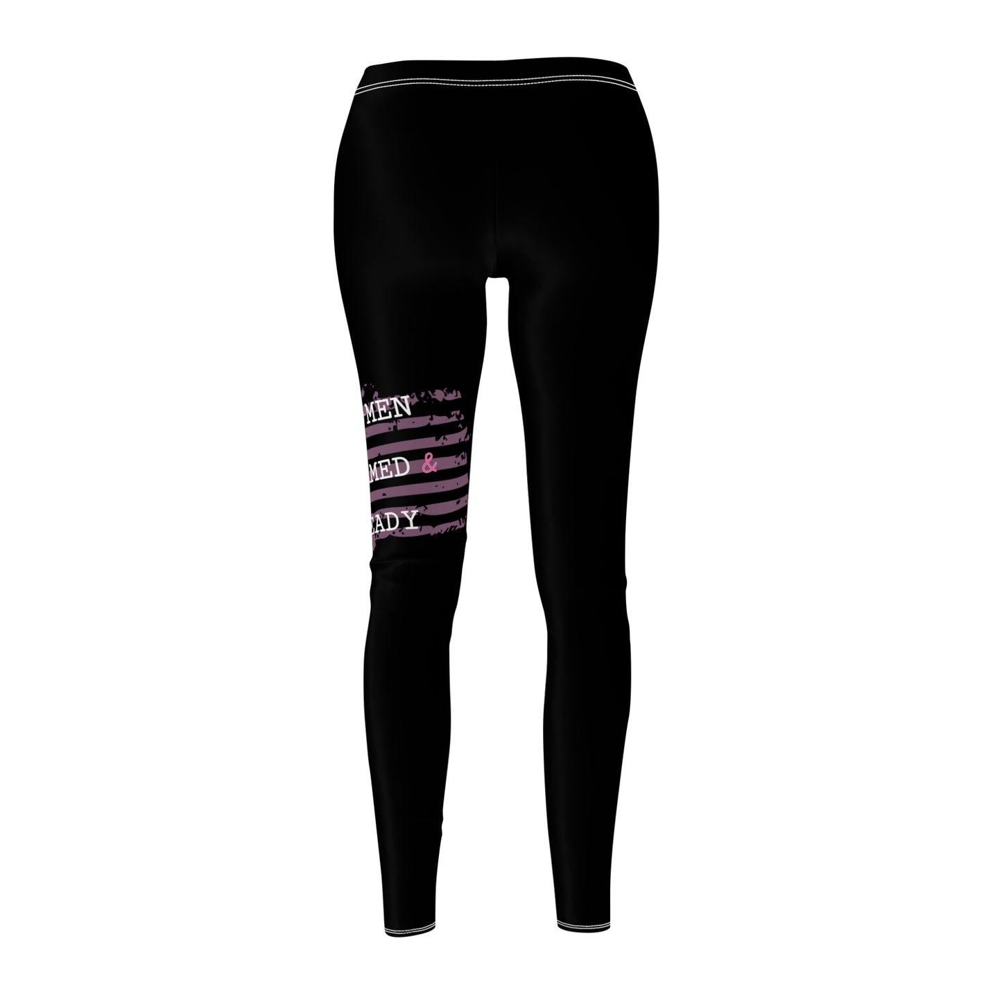 Women Armed & Ready Black Casual Leggings