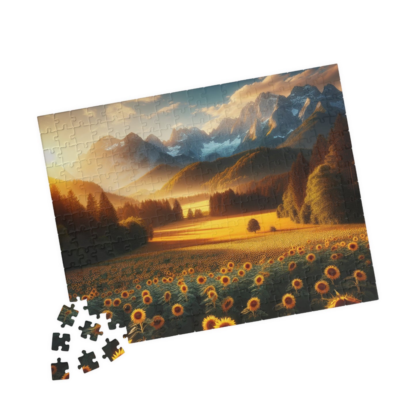 Sunset Valley Landscape Puzzle - 110, 252, 520, 1014-Piece Options