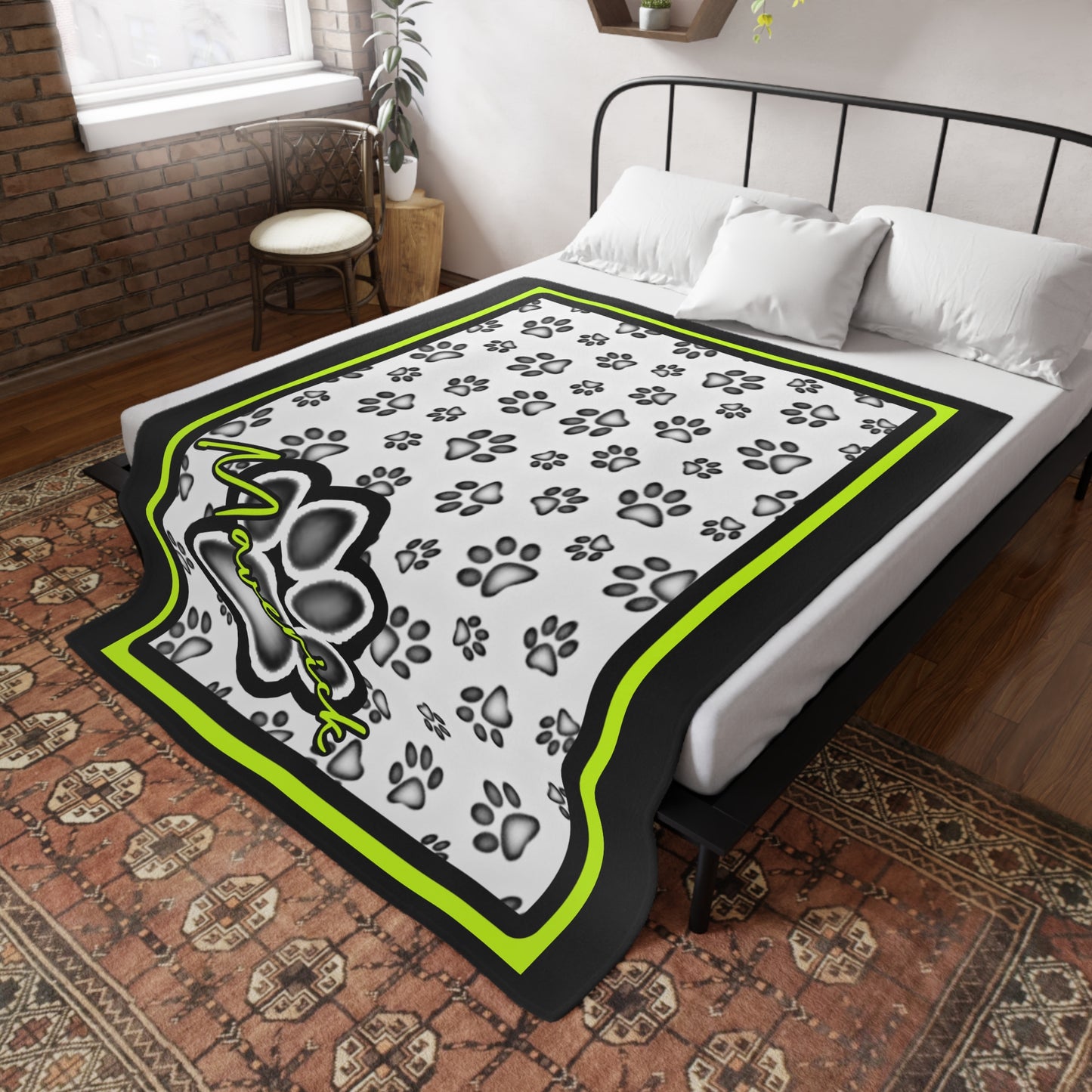 Maverick Plush Fleece Dog Blanket