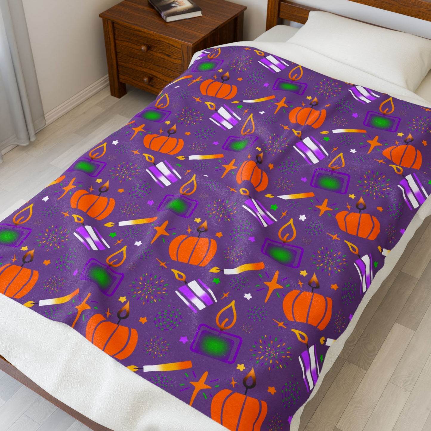 Halloween Velveteen Plush Blanket