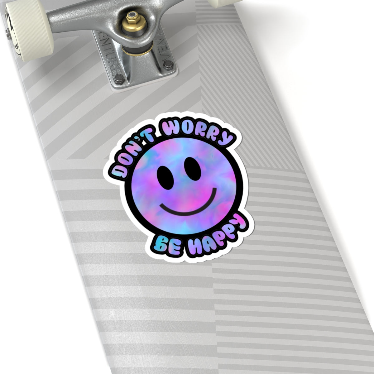 Don’t Worry Be Happy Kiss-Cut Stickers | Positive Vibes Decals for Laptops & Journals