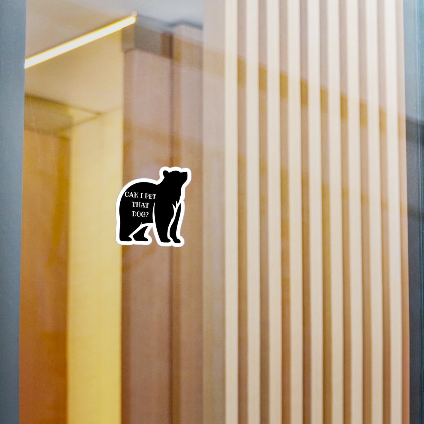 Can I Pet That Dog? Vinyl Kiss Cut Sticker