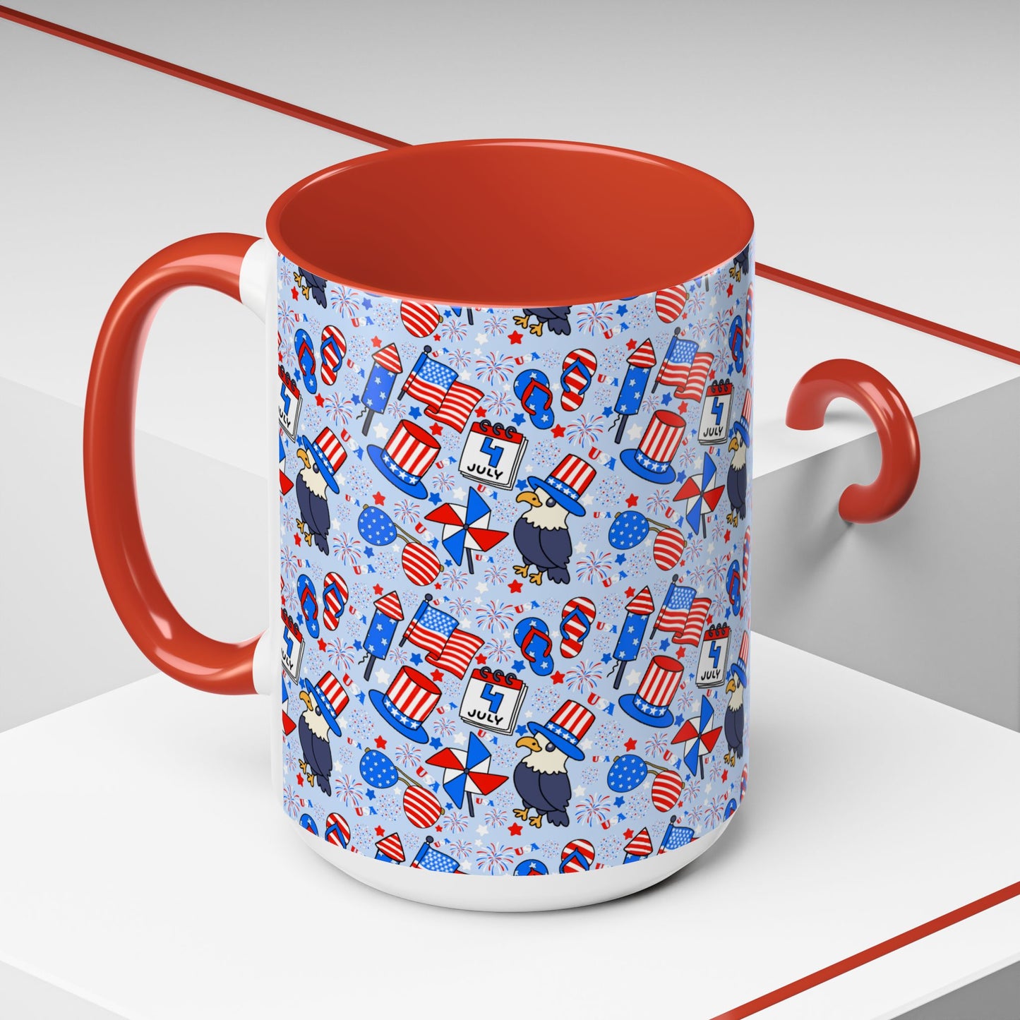 Patriotic Accent Coffee Mug