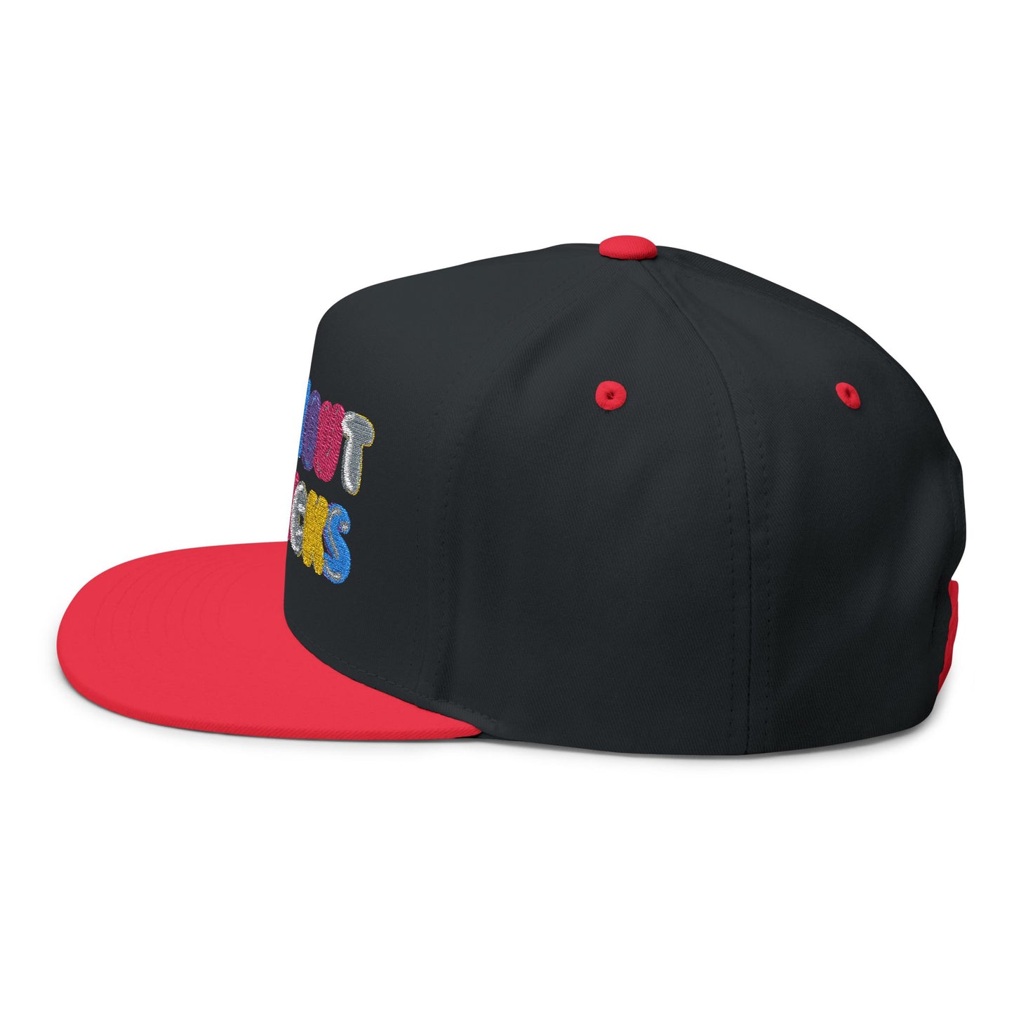 Embroidered Flat Bill Cap - Fresh Out of F*cks