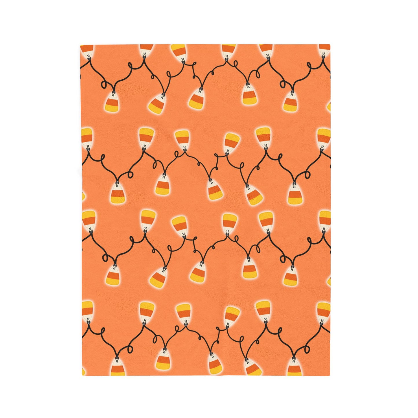 Halloween Candy Corn Plush Blanket